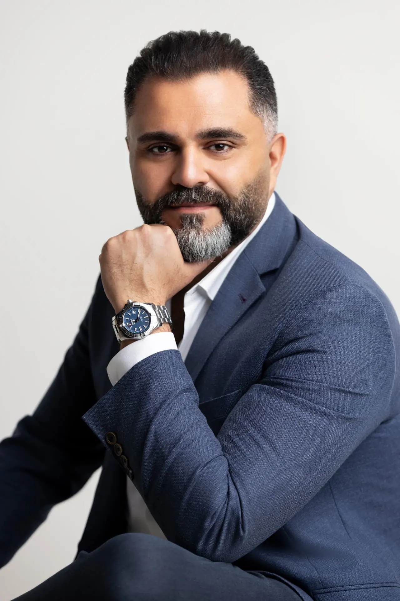Alaa Hassan, ecommerce operator and growth advisor, in a navy jacket